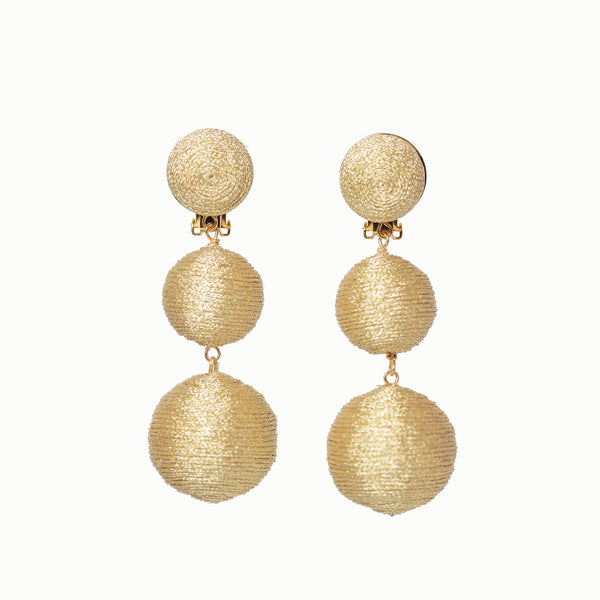 KEP Ball Drop Collection - 3 Drop Sparkle Gold
