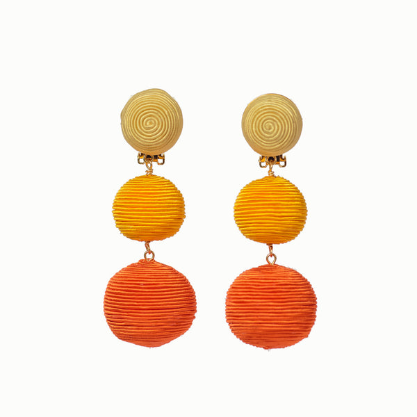 KEP Ball Drop Collection- 3 Drop Ombré Orange